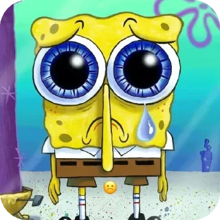 ☹ emoji БОЛЬШЕ ⇨ @CLOOBHUB ГУБКА БОБ СПАНЧ SPONGE BOB ТГ Telegram sticker 5 of 64