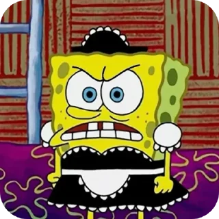 😠 emoji БОЛЬШЕ ⇨ @CLOOBHUB ГУБКА БОБ СПАНЧ SPONGE BOB ТГ Telegram sticker 13 of 64