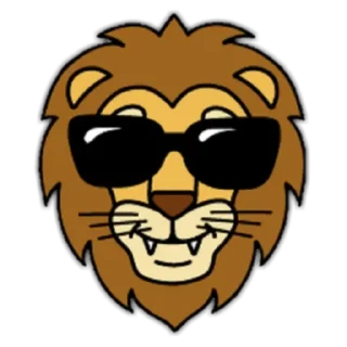 🦁 emoji Lion🦁 Telegram sticker 16 of 24