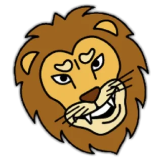 🦁 emoji Lion🦁 Telegram sticker 14 of 24