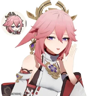 🌸 emoji Мико Telegram sticker 20 of 70