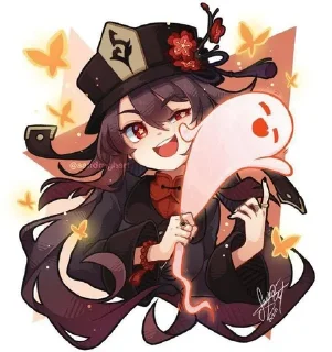 🌟 emoji Ху Тао Telegram sticker 15 of 108