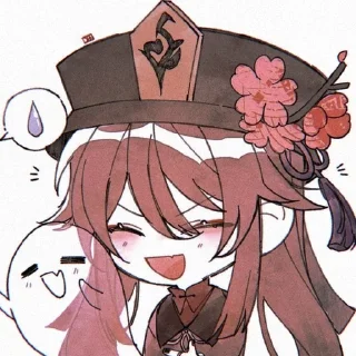 🌟 emoji Hu Tao ♡ Telegram sticker 15 of 50