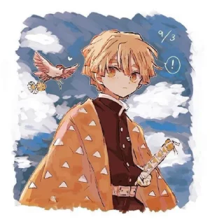 🌟 emoji zenitsu agatsuma~ Telegram sticker 1 of 17
