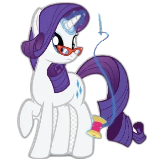 😊 emoji Рарити ☆🤍💜 / созд: @Hexexexe Telegram sticker 17 of 59