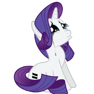 😣 emoji Рарити ☆🤍💜 / созд: @Hexexexe Telegram sticker 12 of 59