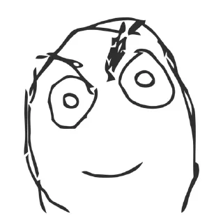 😈 emoji Memes Troll Face. Made by @kleeloma Telegram sticker 17 of 54