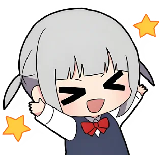 🥳 emoji Вежливая-тян @nyasticks Telegram sticker 11 of 41