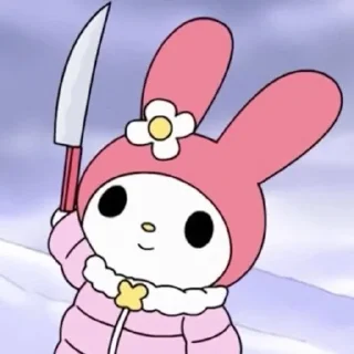 😄 emoji my melody Telegram sticker 15 of 18