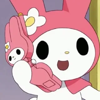 📞 emoji my melody Telegram sticker 13 of 18