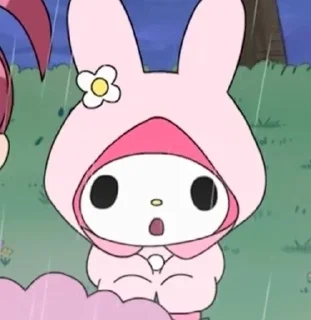 😲 emoji I love my Melody. Telegram sticker 22 of 77