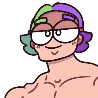 😏 emoji крашеный карлик @freshka13 Telegram sticker 12 of 15