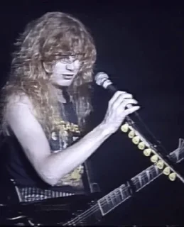 🎤 emoji Dave Mustaine❤️ Telegram sticker 12 of 50