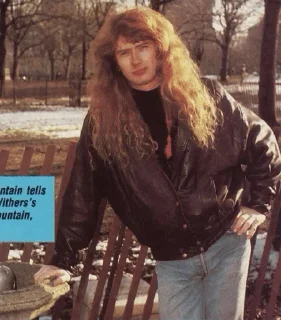 😊 emoji Dave Mustaine❤️ Telegram sticker 22 of 50
