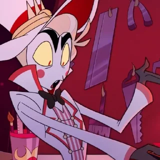 😯 emoji Lucifer Morningstar | Hazbin H Telegram sticker 12 of 48