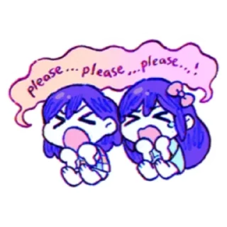 🙏 emoji omori! Telegram sticker 5 of 35