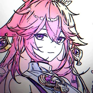 💗 emoji 🌸Яэ Мико💗 Telegram sticker 24 of 60