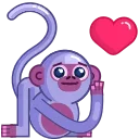 Movin’ Monkey sticker preview 2