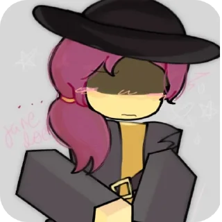 🎩 emoji джейн доу Telegram sticker 9 of 15