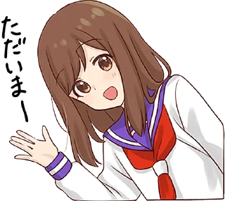 👋 emoji Girlfriend Sticker • @punipuni_stickers Telegram sticker 23 of 40