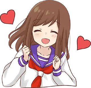 🥰 emoji Girlfriend Sticker • @punipuni_stickers Telegram sticker 12 of 40