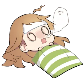🤧 emoji Летняя–тян @nyasticks Telegram sticker 20 of 41
