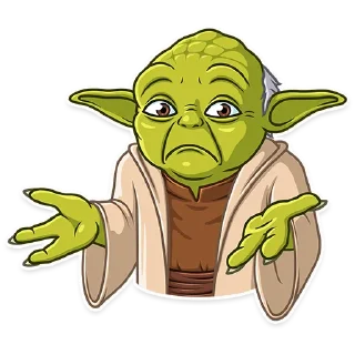 🤷‍♂️ emoji Master Yoda Telegram sticker 10 of 25