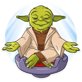 😌 emoji Master Yoda Telegram sticker 23 of 25