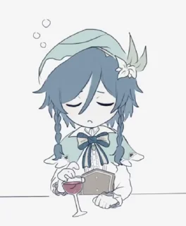 🍷 emoji Венти Telegram sticker 8 of 25