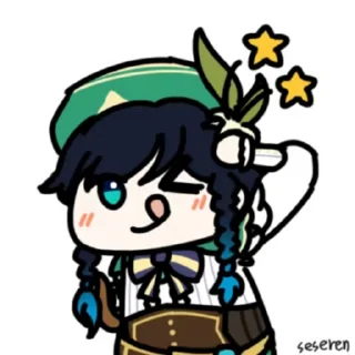 🍷 emoji Венти Telegram sticker 21 of 25