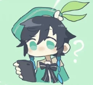 ❔ emoji Венти-бродяжка Telegram sticker 6 of 66