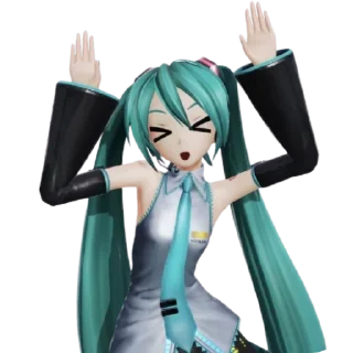 ✋ emoji Miku by Medvi Telegram sticker 17 of 52