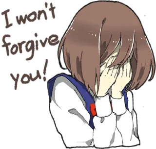 😡 emoji Yandere Girlfriend Sticker ENG :: @line_stickers Telegram sticker 15 of 40