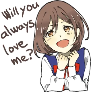 ❤️ emoji Yandere Girlfriend Sticker ENG :: @line_stickers Telegram sticker 14 of 40