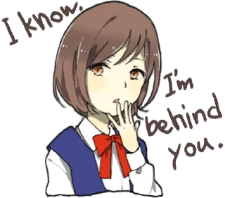 🤫 emoji Yandere Girlfriend Sticker ENG :: @line_stickers Telegram sticker 19 of 40