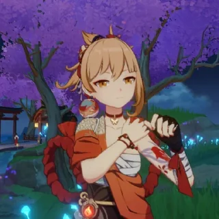 😠 emoji Yoimiya my beloved ♥️ Telegram sticker 5 of 30