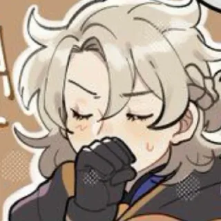 😶 emoji ♡ Альбедо ♡ Telegram sticker 20 of 43