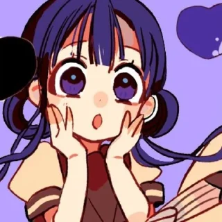 😯 emoji Aoi Akane by @stickerhut Telegram sticker 9 of 60