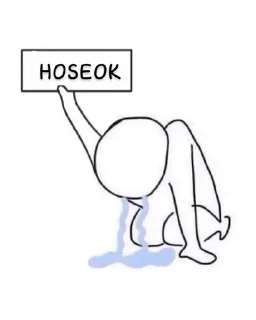 😭 emoji @everytimeIlove стэны Хоби✋🏼🌸 Telegram sticker 20 of 98