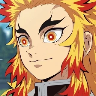 🌟 emoji 🔥Rengoku Kyoujurou🔥 Telegram sticker 10 of 81