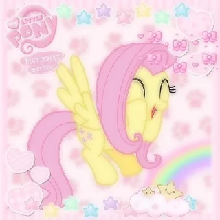 🌟 emoji Fluttershy • @Earth928B Telegram sticker 11 of 45