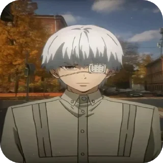 😐 emoji Kaneki x suza Telegram sticker 3 of 15
