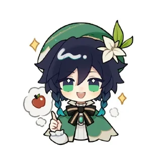 🍎 emoji Venti Telegram sticker 15 of 95
