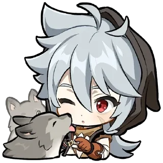 🐺 emoji Геншин Импакт Telegram sticker 16 of 107