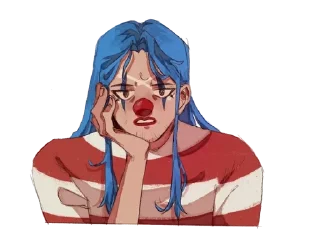 😬 emoji 🤡<>{•°•Багги•°•}<>🤡 @One_6Piece Telegram sticker 15 of 120