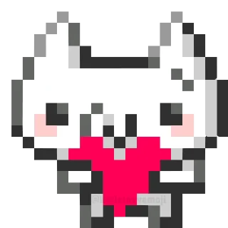 ❤️ emoji toro cat ➜ @kotletovvemoji Telegram sticker 17 of 50
