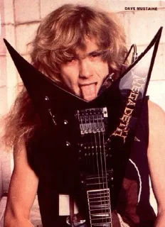 👅 emoji Dave Mustaine❤️ Telegram sticker 11 of 50