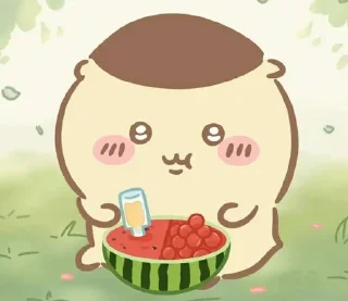 🍉 emoji Chiikawa @fanimee Telegram sticker 24 of 106