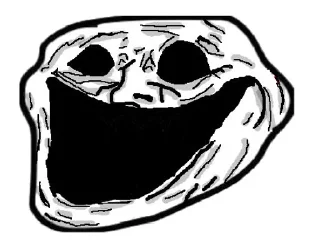 🌟 emoji 🥶Coldest TrollFace🥶 Telegram sticker 14 of 51