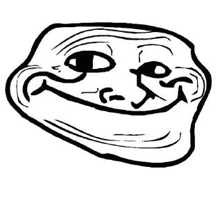 🌟 emoji 🥶Coldest TrollFace🥶 Telegram sticker 7 of 51